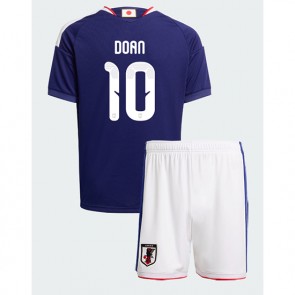 Japan Ritsu Doan #10 Replika Hemmatröja Barn VM 2026 Kortärmad (+ Korta byxor)